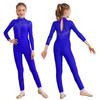 Kids Girls Long Sleeve Ballet Dance Gymnastics Leotard Jumpsuit Unitard Dancewear