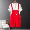 Мужской комбинезон Y2K Bib Shorts Casual Summer Plus Size Suspenders Briges Khaki Black Green