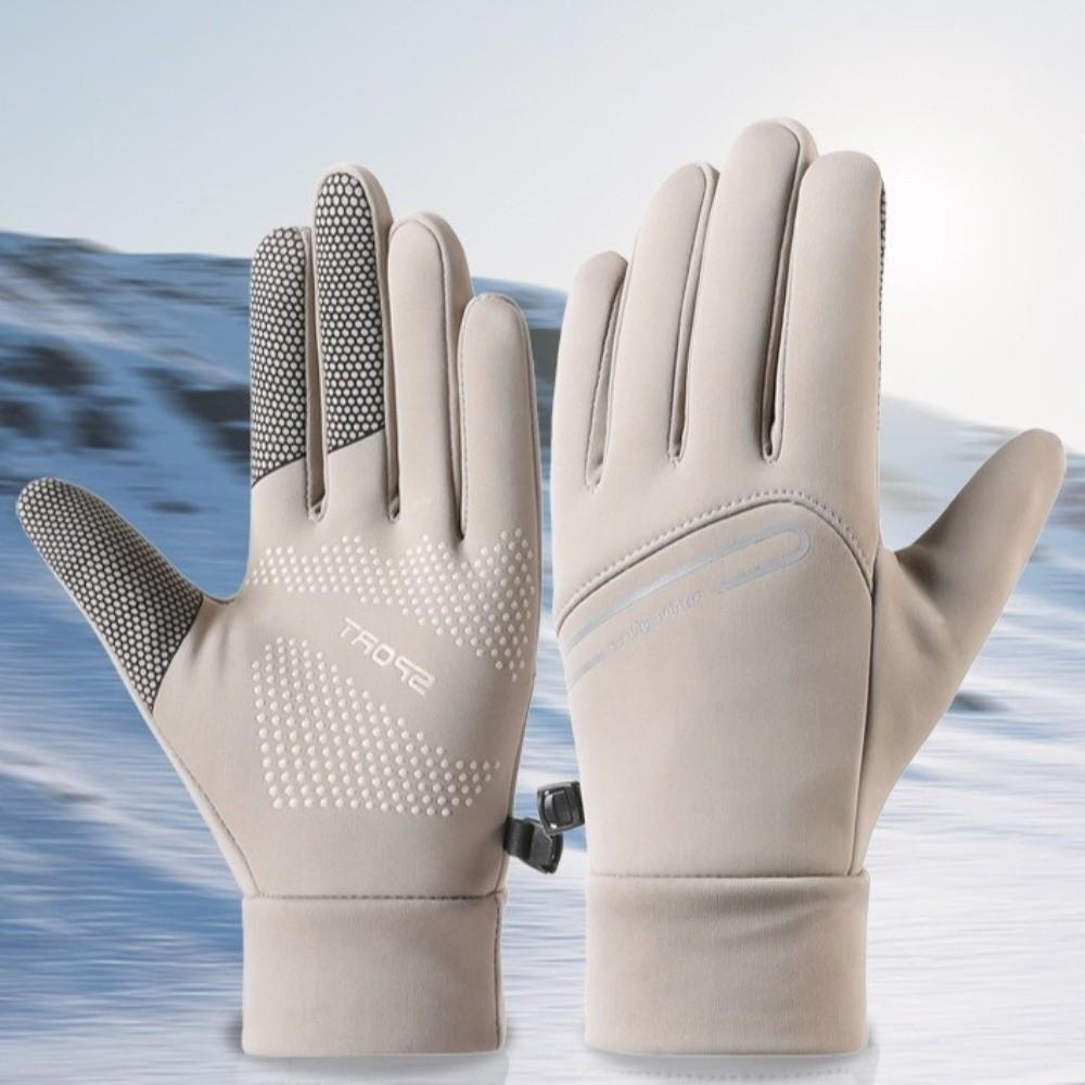 Full Finger Cycling Gloves Anti Slip Sports Mittens Unisex Winter Warm Gloves Cycling