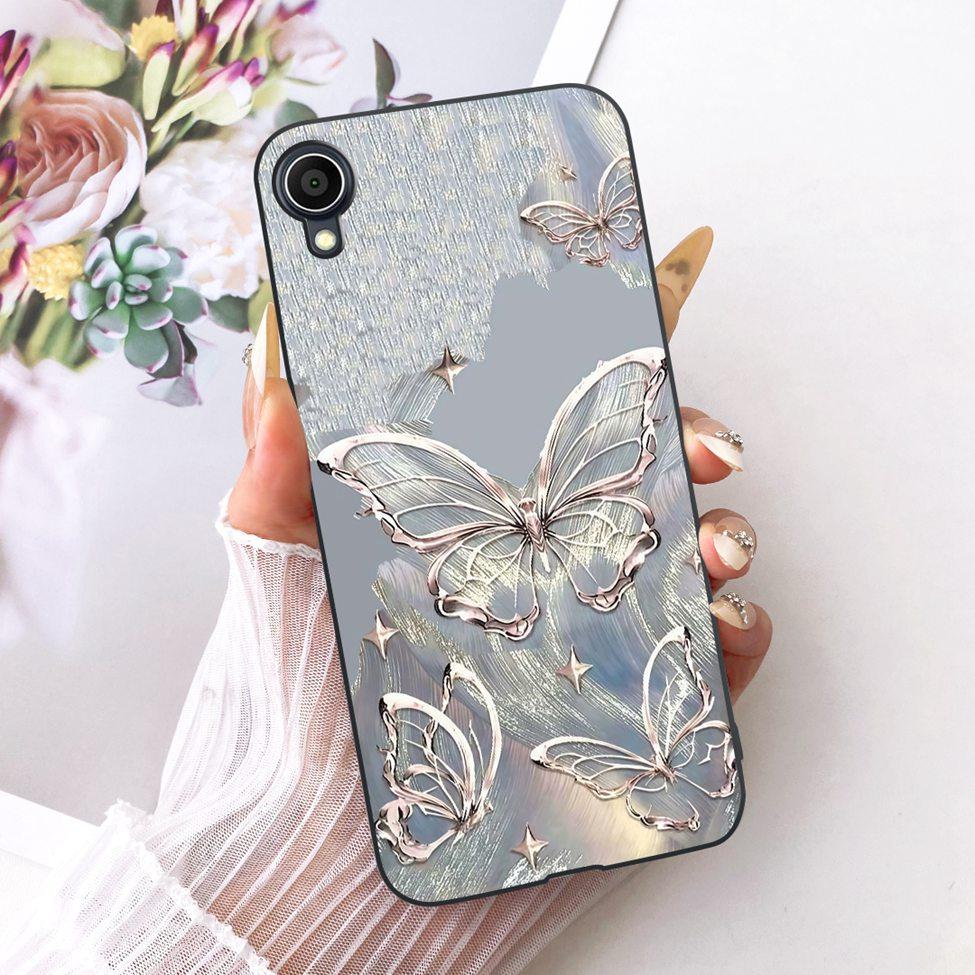 Black Cover For Asus ZenFone Live L2 Case ZA550KL Cute Cat Fashion Butterfly Funny 2D Painted Casing For Asus ZenFone L2 Live
