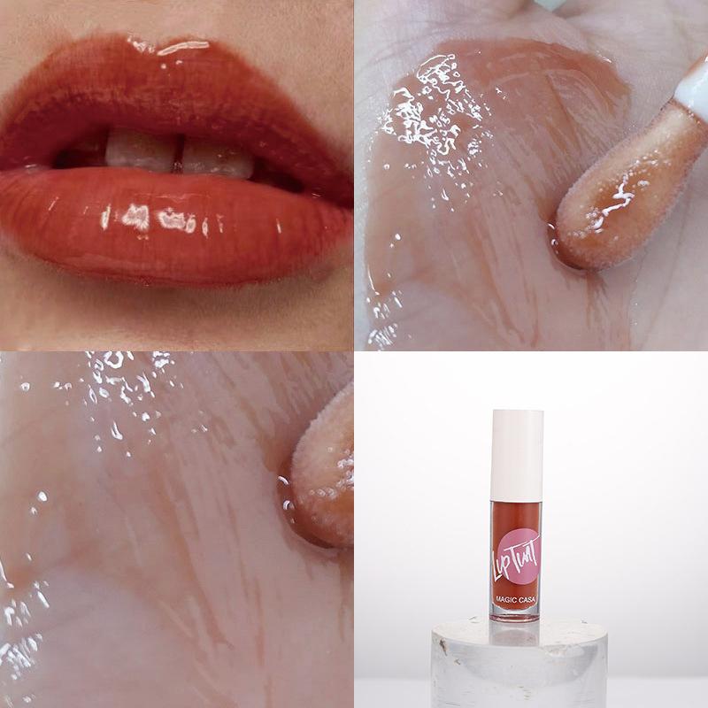 6-цветный фруктовый бальзам для губ увлажняющий и увлажняющий блеск для губ прозрачный блеск для губ Beep Glass Lip Moisturizing Lip Oil