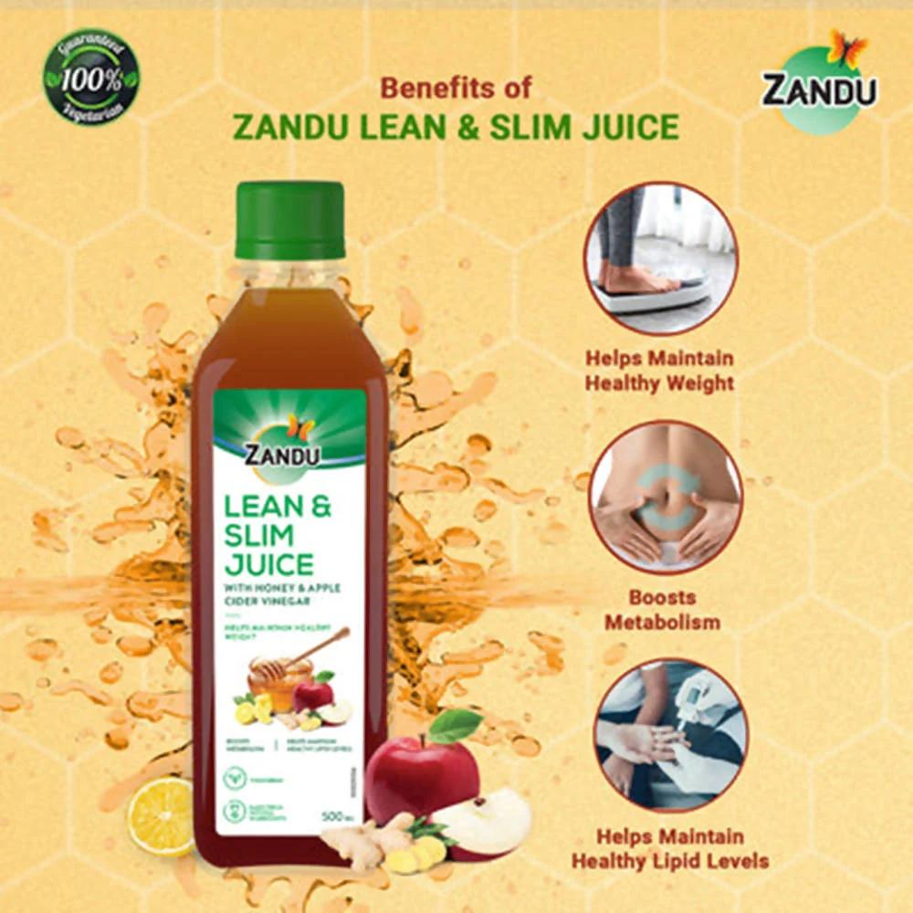 Сок Zandu Lean & Slim с медом и яблочным уксусом - 500 мл