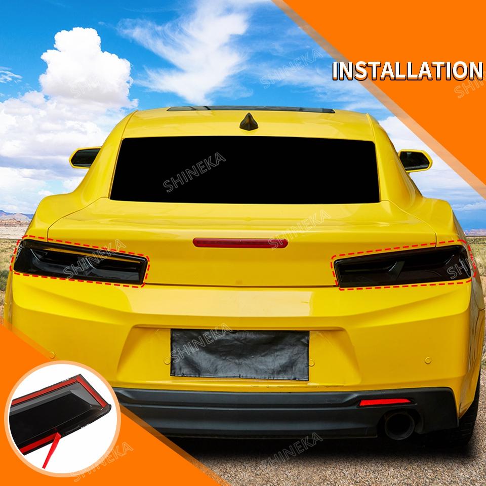 Car Rear Tail Light Lamp Decoration Cover for Chevrolet Camaro 2016-2018 Exterior Taillight Cover Accessories for Camaro 2019 Up