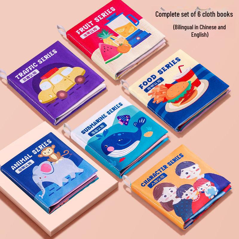 Неразрушимая детская тканевая книга для детей от 3 до 12 месяцев: 3D, Звук, Игрушка для раннего развития
