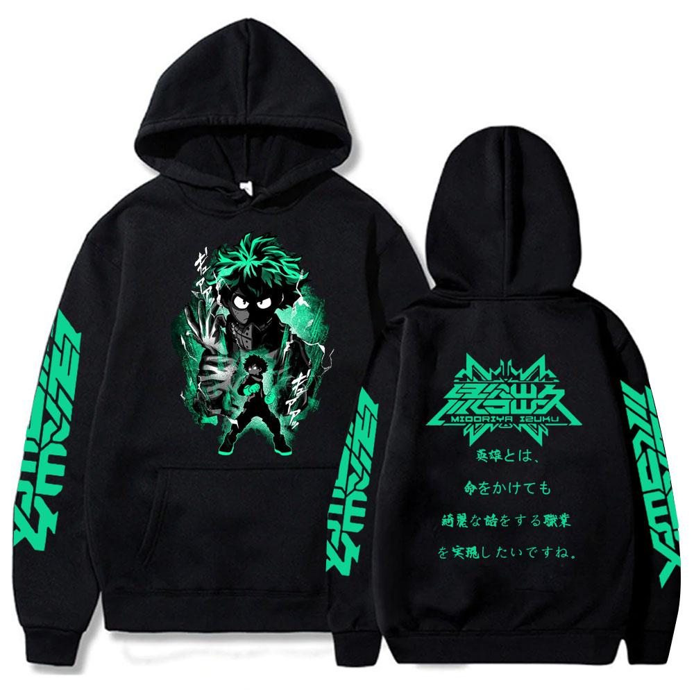Аниме Моя геройская академия Тодороки Шото Крутые принтованные худи с капюшоном для мужчин и женщин Оверсайз толстовка Манга Харадзюку Мужская уличная одежда
