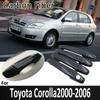 Black Carbon Fiber for Toyota Corolla E120 E130 2000 2001 2002 2003 2004 2005 2006 Door Handle Cover Sticker Car