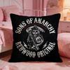 Drama SSons of Anarchys Cushion Cover Premium Comfort Reversible Pillow Cove Two in One Design for Any Room  Car Interior