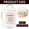 3Pcs Coffee Bean Organizer Kitchen Tea Coffee Sugar Canisters Set With Lid Metal Food Storage Cans For Kitchen Storage Supplies