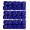 30PCS 16MM Blank Dice Set Plastic Rounded 6 Sided Dice Cubes For Game Party Fun DIY Sticker Math