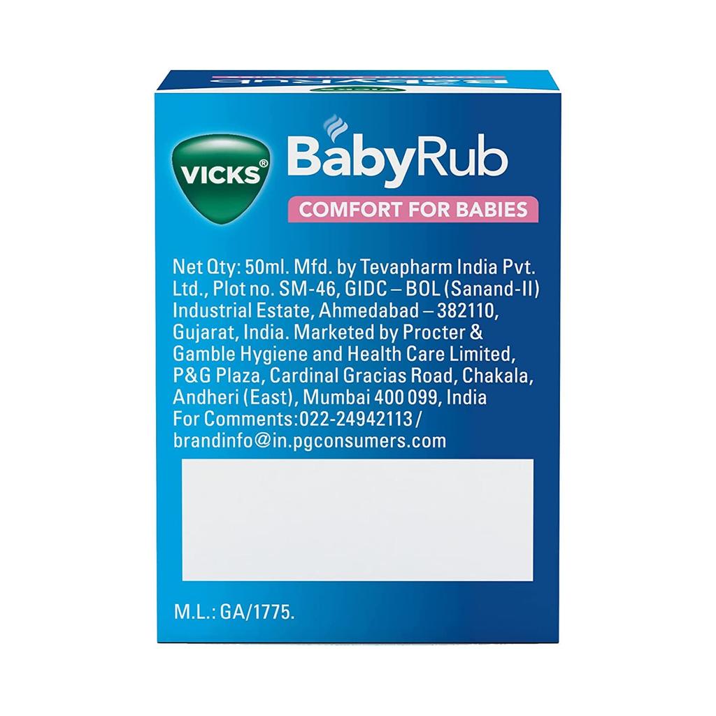 БэбиРаб (50 мл), BabyRub,  Vicks