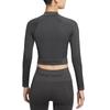 Nike Женский спортивный топ с длинным рукавом Pro Solid, быстросохнущий, для фитнеса, топ IO4467070