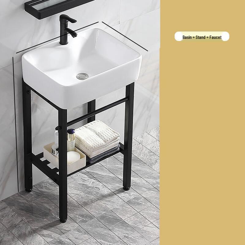 XONYSHI Ceramic Pedestal Wash Basin Set