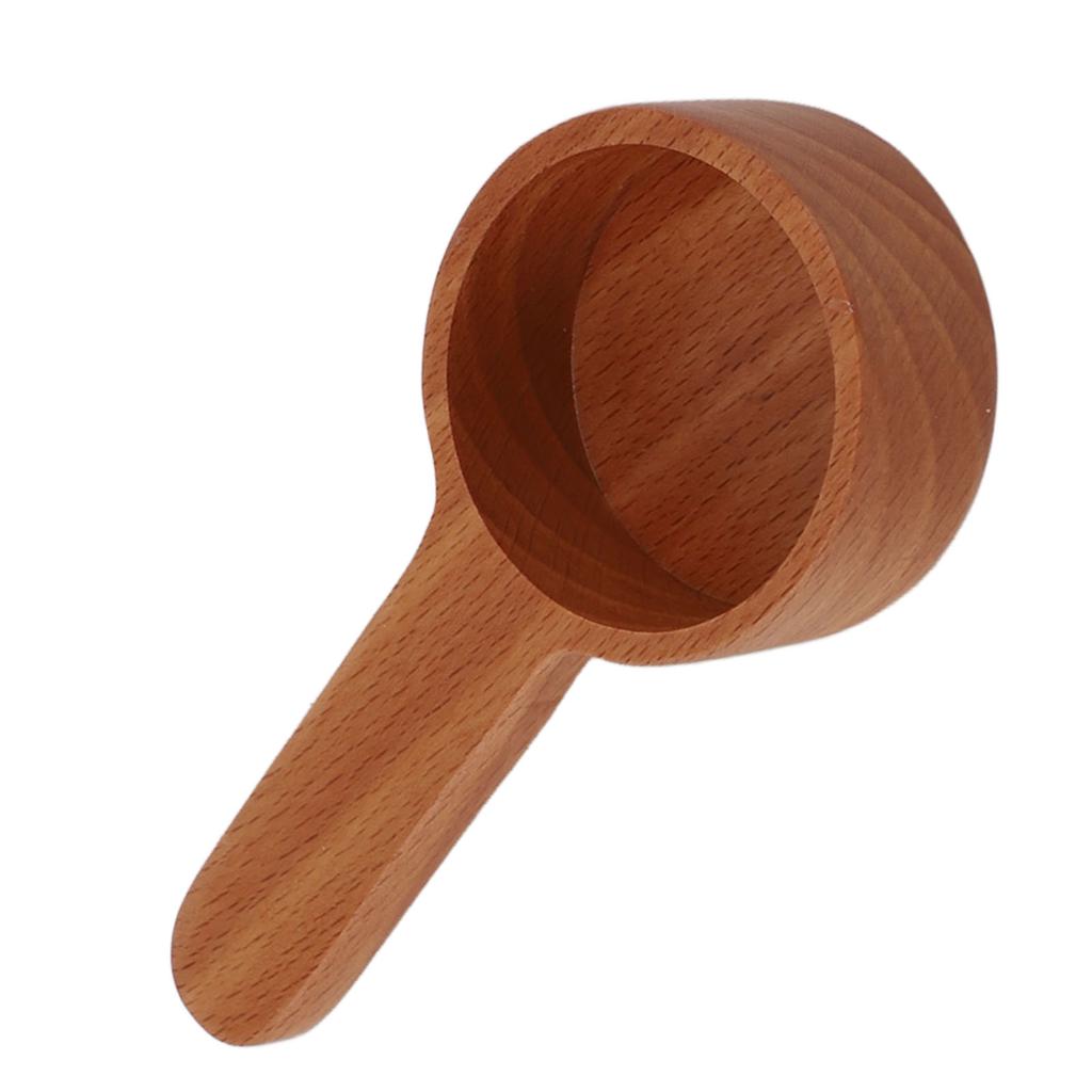 Coffee Measuring Scoop Multifunctional High Accuracy Exquisite Durable Wooden Coffee Spoon for Home Kitchen Supplies