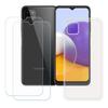 Case - FZ - Samsung Galaxy A22 5G - Transparent - Flexible - Included 2 Tempered Glasses