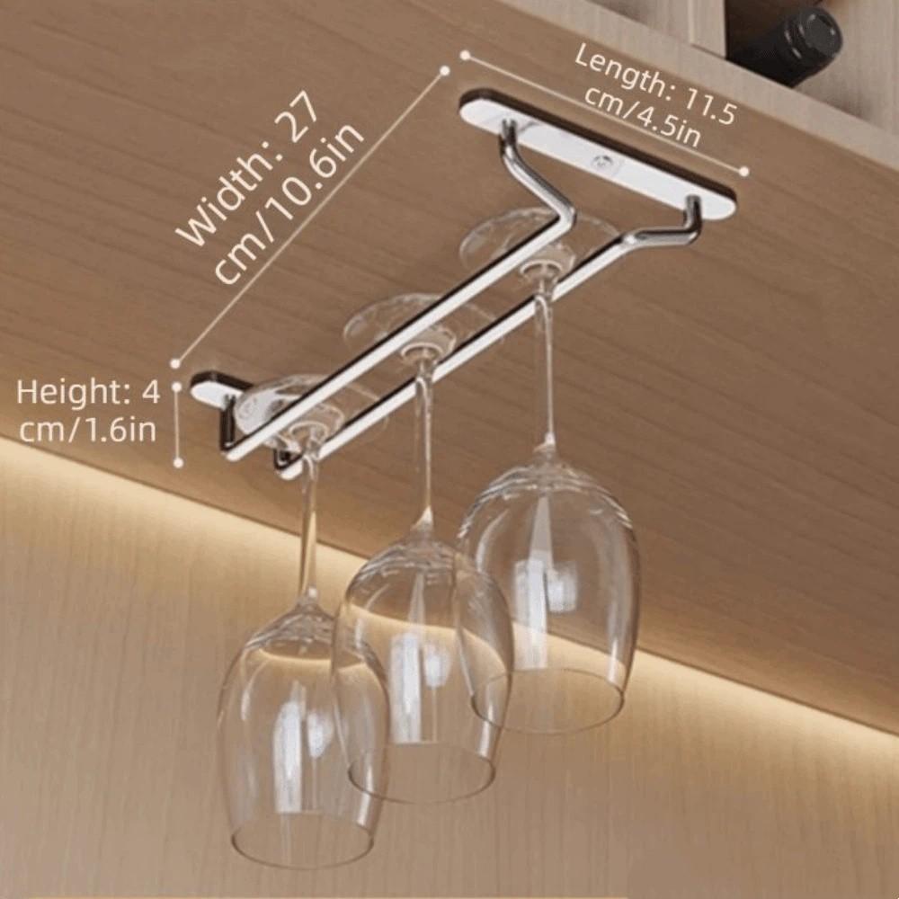 Premium Wine Glass Rack Inverted Hanging Wine Glass Hanging Shelf  Household Storage