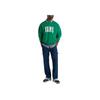 Vans Оригинальные стандарты свободного кроя с круглым вырезом и надписью College Sweatshirt Мужская толстовка зеленая VN000HP7J5F