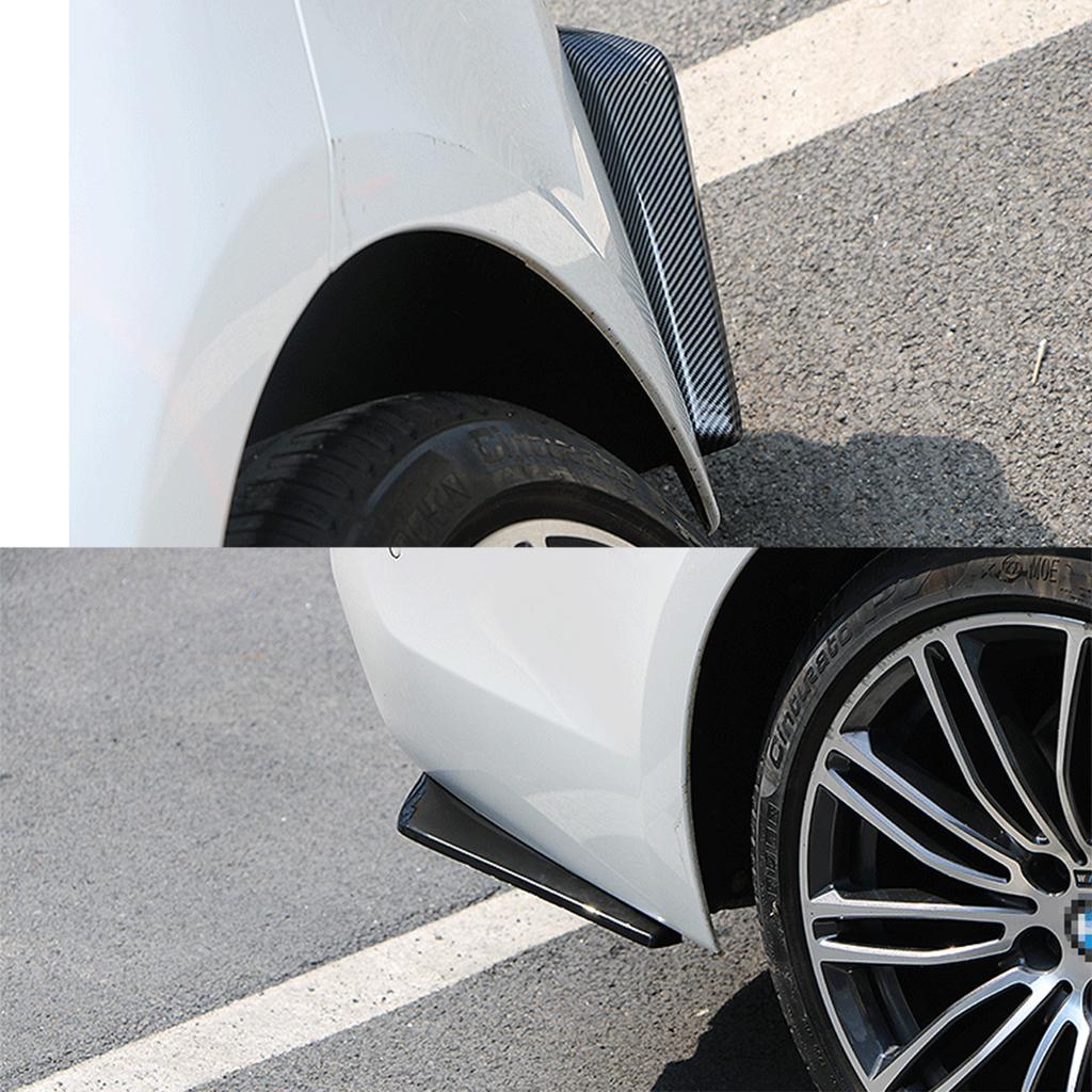 1 Pair Car Rear Bumper Lip Spoiler Diffuser Splitter Scratch Protector Winglets Side Skirt Extension Side Skirt