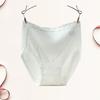 Stylish Female Panties Thin Flat Belly Moisture Wicking Solid Color High Waist Women Briefs Inside Wear