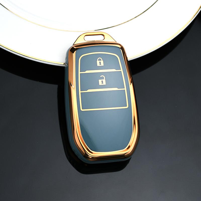 Чехол для дистанционного ключа с 2/3/4 кнопками, брелок для Toyota Fortuner Rav4 Highlander Yaris Auris Camry Land Cruiser Prado 150 Mark X Venza