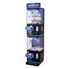 Claw Crane Machine, Medium-Sized Arcade Game Machine with Claw + Grabber Double-Layer, Light & Sound, Toy Candy Grabber Prize Dispenser Vending Toy,