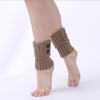 Women Autumn and Winter Knitting Twists Button Short Leg Protectors Knee Protectors New Wool Warm Boots Foot Covers