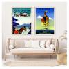 Pop Art Canvas Paintings Vintage Wall Kraft Posters Coated Wall Stickers Home Decorative Gift Travel To Chile San Diego Alpaca