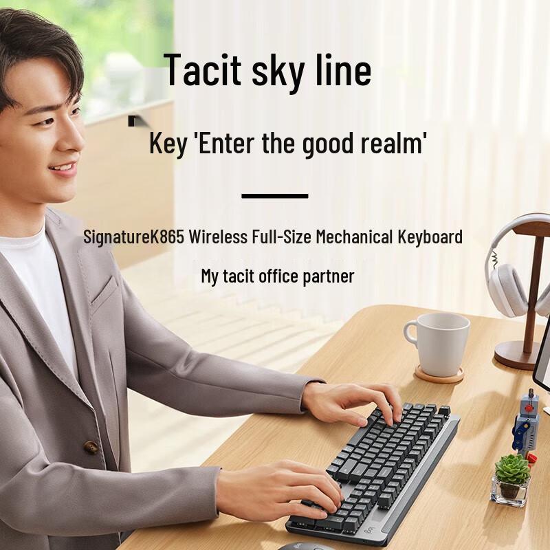 Logitech K865 Wireless Mechanical Keyboard with TTC Red Switches