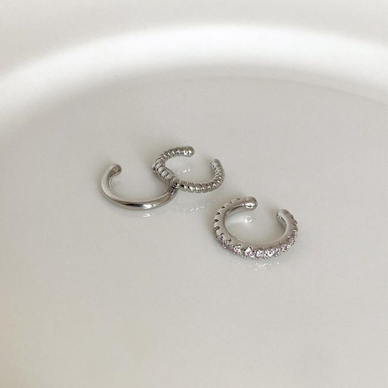 3Pcs Simple Round Wrap Earrings Cartilage Ear Clip No Pierce Cartilage Earrings Ear Cuff