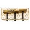 Wilkinson WTBS Short Brass Compensated 3-Saddle Telecaster Bridge for Humbucker Tele-Style or Vintage Electric Guitars, Gold