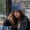 Sun protection Cat Ears Brimless Hat Water Washed Sun Hats Cute Beanie Hat