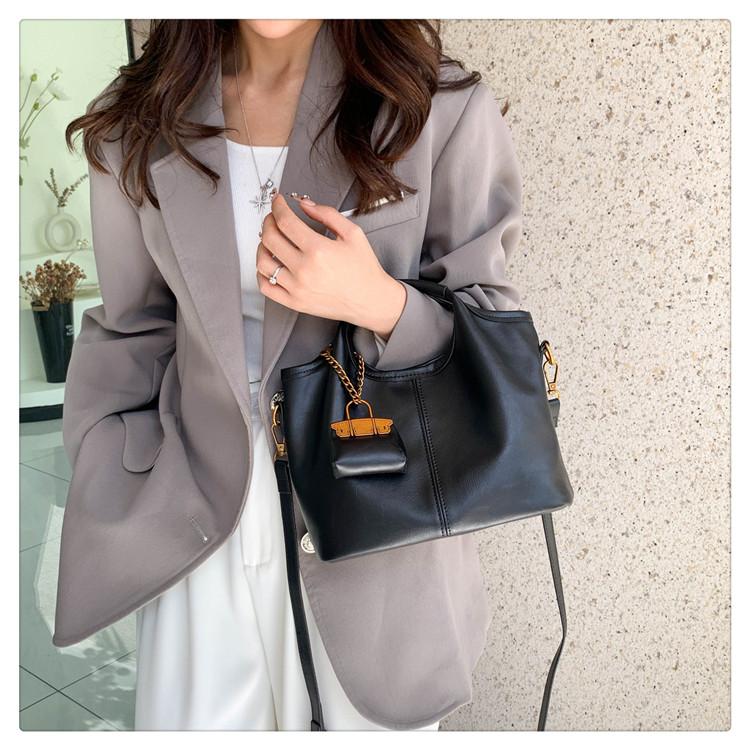 2PCS Trendy Design Large Shoulder Bags Women Tote Handbags and Purses 2025 New Vegan Leather Ladies Travel Work Office Bag