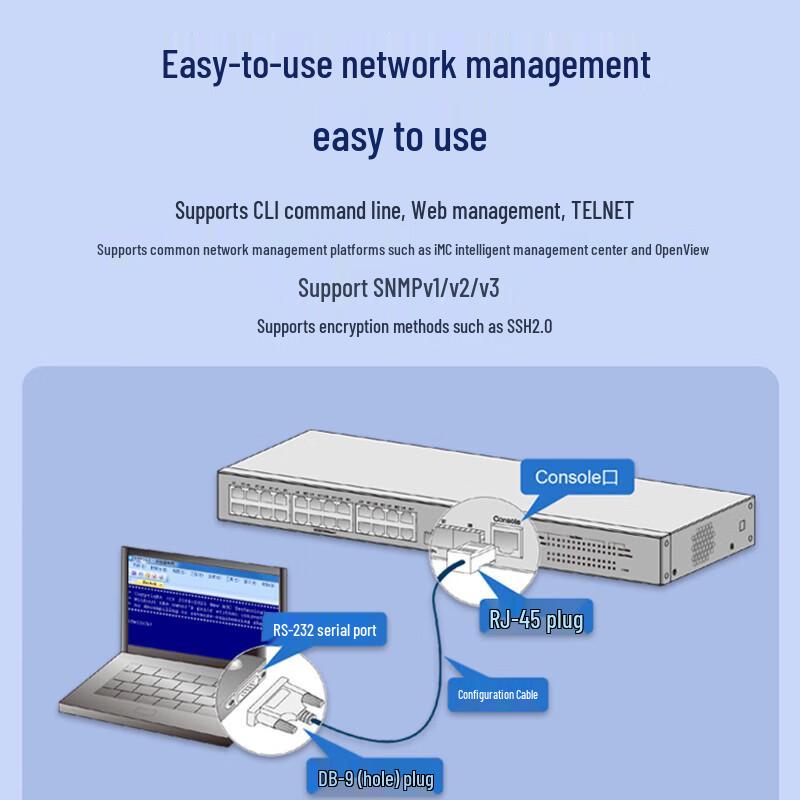 H3C S5130V2-52S-LI 48-Port Gigabit Layer 3 Managed Aggregation Switch