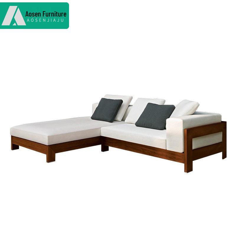 Luxury Teak Outdoor Sofa - Waterproof & Sun-Protected for Patio, Balcony, or Garden