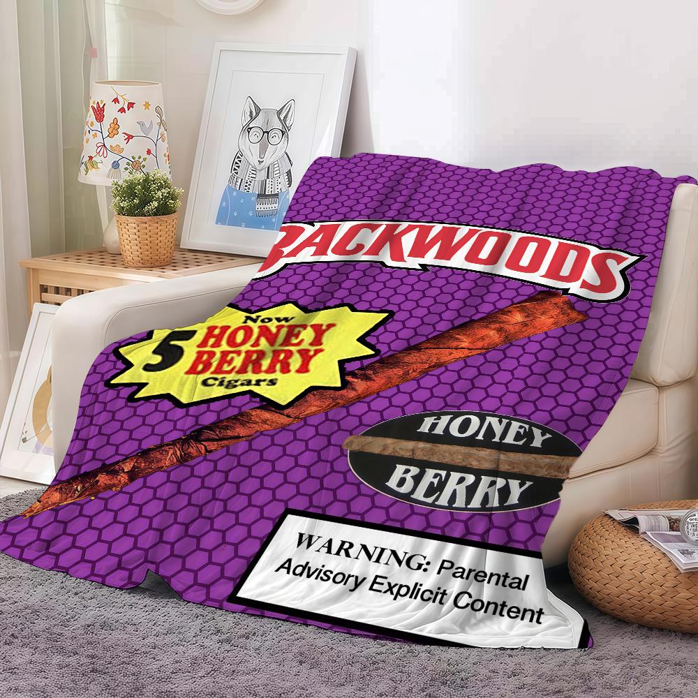 Модный принт B BackwoodS Плед Для Дивана Офиса Кровати Самолета Путешествий Сон Чтение Отдых Кемпинг Мягкий И Теплый