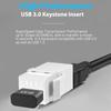 5/10 шт. Вставки типа Keystone USB 3.0 Адаптеры USB — USB Разъем-розетка Соединительный адаптер для настенной розетки