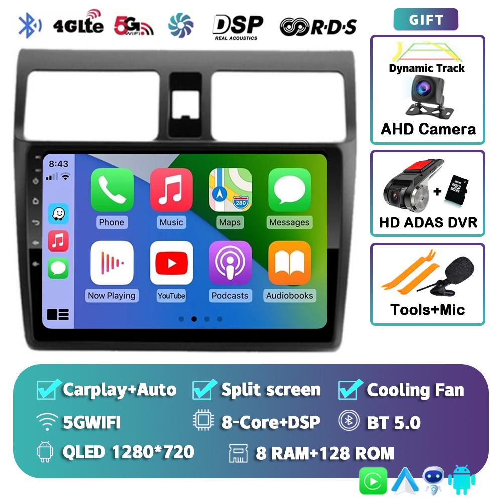Android 14 Carplay Auto For Suzuki Swift 2003-2010 2 Din Car Radio Multimidia Video Player GPS Navigation Stereo Head Unit Audio