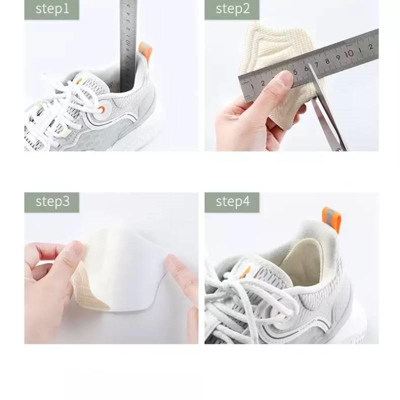 Мягкие амортизирующие подкладки для пяток для спортивной обуви - износостойкие, противоскользящие, регулируемая посадка (1 пара)