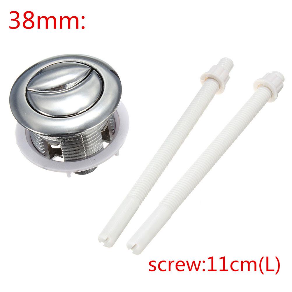 Пластиковая двойная кнопка бака для туалетной воды смыва с 2 стержнями для отверстия 38 48 58 мм