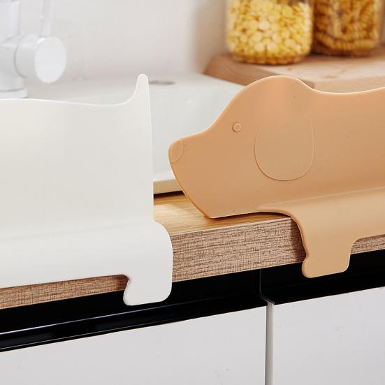 Yousheng 1/2 шт., силиконовая защита для раковины с изображением мультяшной собаки и присосками, защита от брызг для мытья овощей и воды, кухонная столешница с изображением щенка, защита от брызг