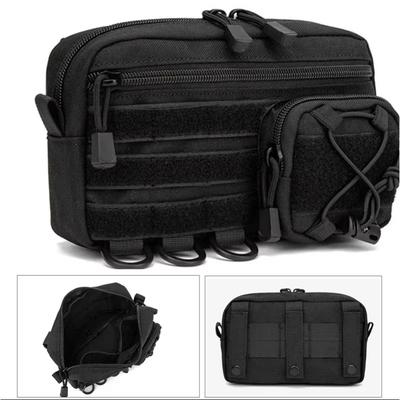 EDC Подсумок 1000D Сумка-органайзер Molle Множество карманов Универсальная подсумка Кейс для хранения инструментов Держатель для телефона для активного отдыха Охоты Поясная сумка