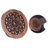 Guitar Wooden Soundhole Sound Hole Cover Block Feedback Buffer Mahogany Wood for EQ Acoustic Folk Guitars