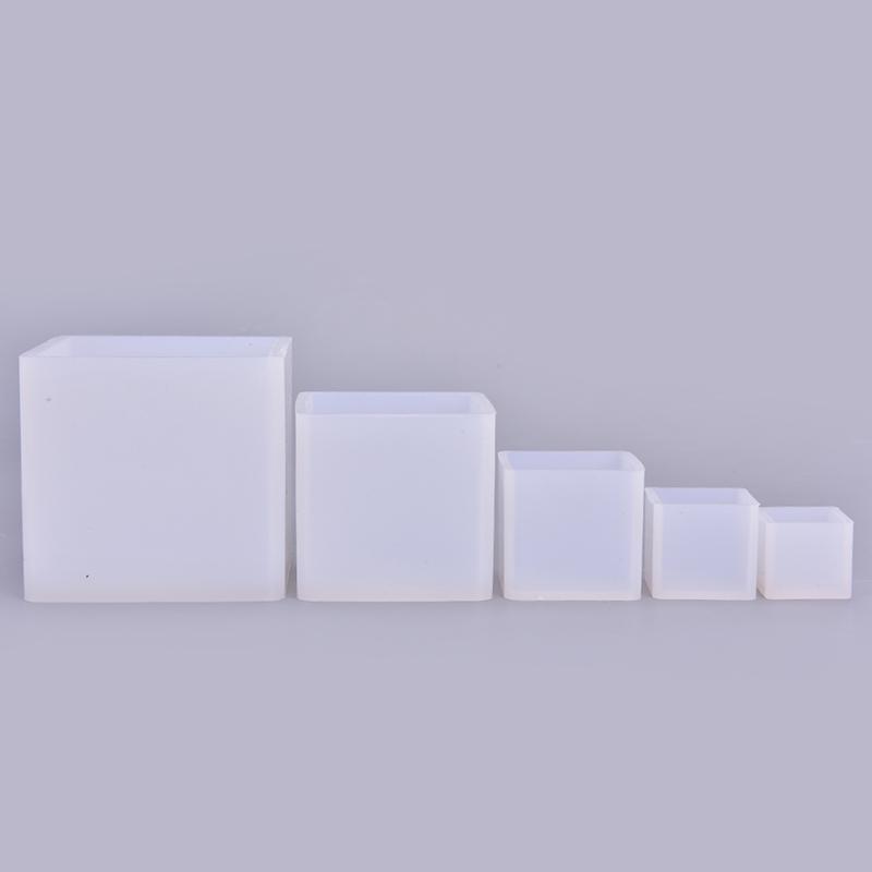 1 шт., силиконовая форма для свечей в форме куба, квадратная форма для поделок из гипса