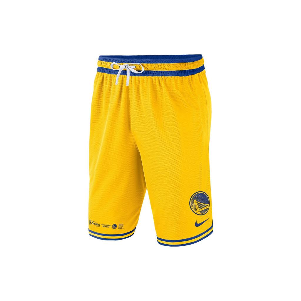 Nike Golden State Warriors DNA NBA Logo Print Loose Fit Breathable Basketball Shorts Men Shorts Yellow DH9173-728