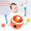 Percussion Shape Baby Musical Instrument Matching Maze Baby Colorful Rolling Drum  Fine Motor Skill