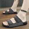 Модные мужские тапочки, оригинальные дизайнерские повседневные сандалии, роскошные тапочки из натуральной кожи, пляжные тапочки для мужчин, летние шлепанцы
