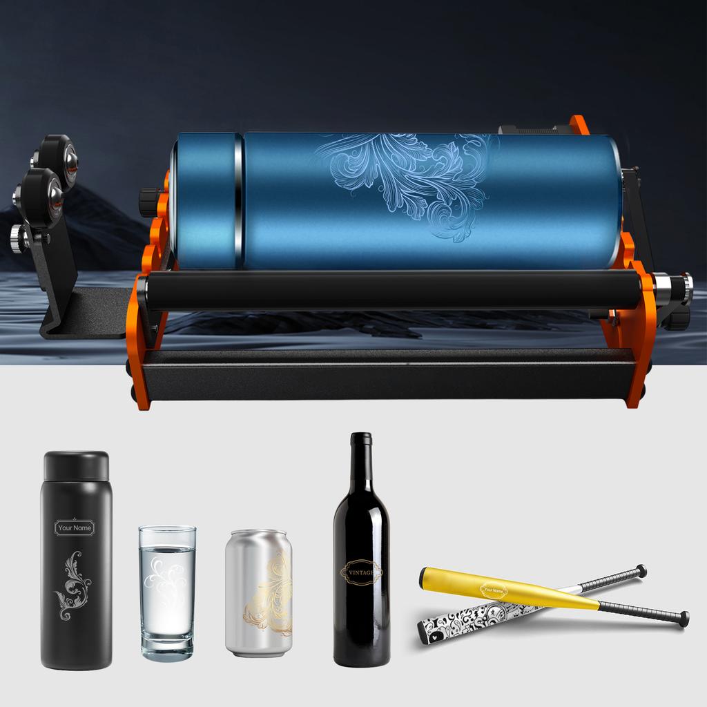 Roller Y Roller 360 degrees Rotating for 4-138mm Different Engraving Diameter 4 Gears Adjustments for Engraving Cylind