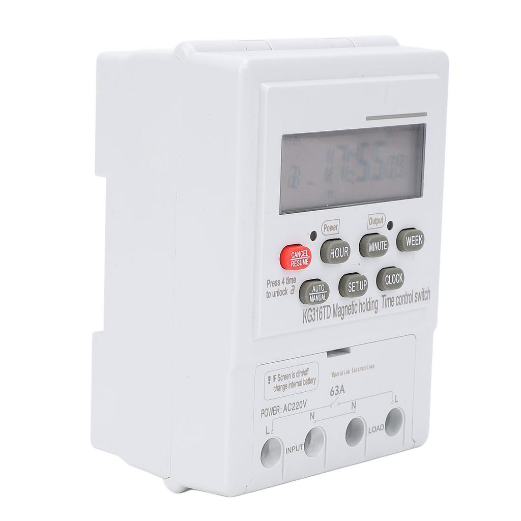 Переключатель управления временем 7-дневный программируемый микрокомпьютер автоматический цифровой таймер для бытовой техники DIN 