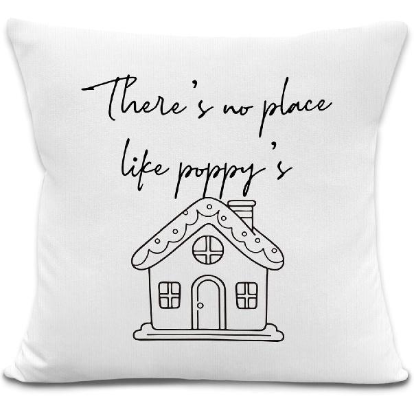 Papaw's Gifts Throw Pillow Covers, Birthday Gifts for Papaw Fathers Day,There's No Place Like Papaw's Decorative Pillowcases Cushion Cases for Living