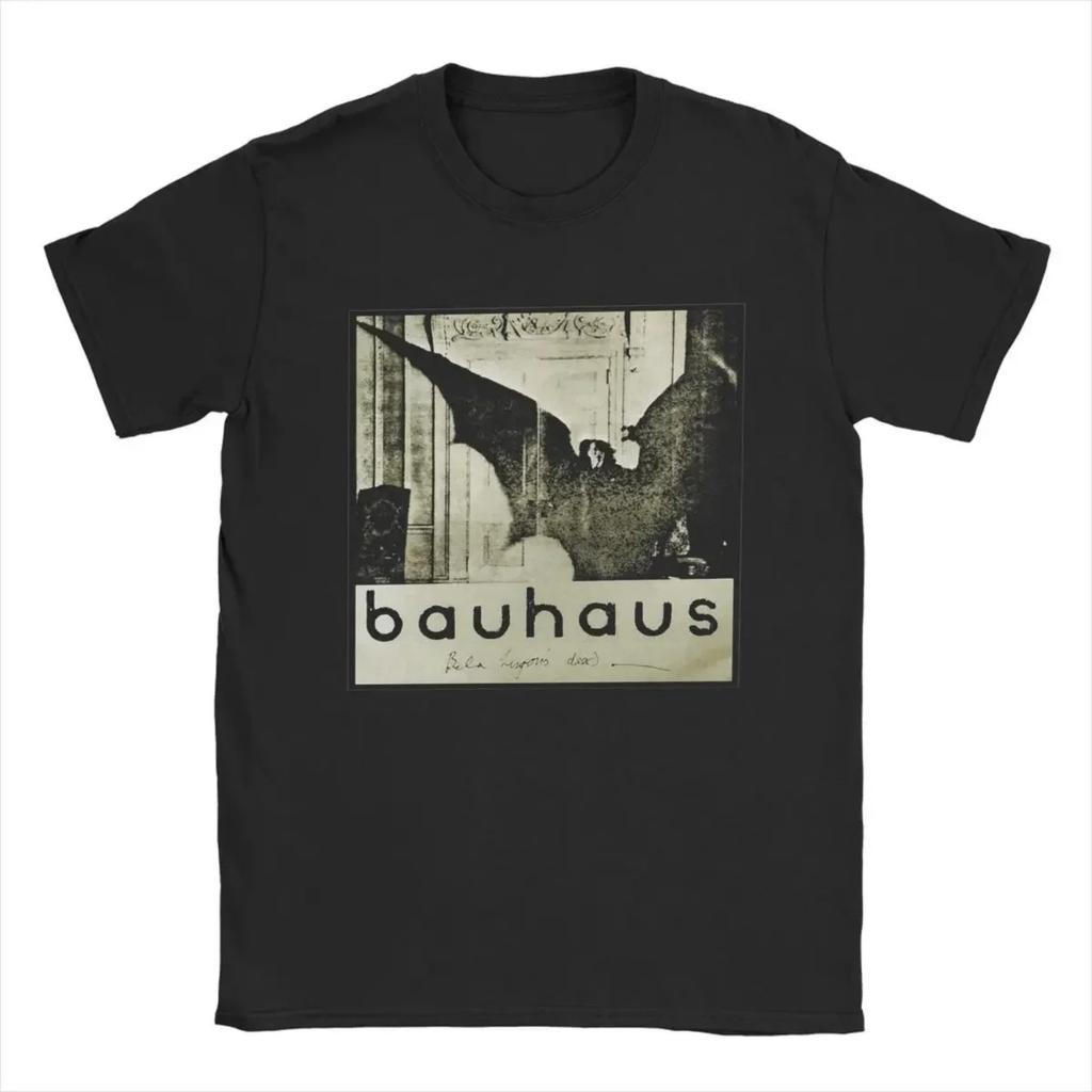Классические Хоррор Пост-Панк 80-х Bauhaus Футболки с изображением Bela Lugosi's Dead Летний Топ с Короткой Рукавой Хлопковая Футболка с Логотипом Группы