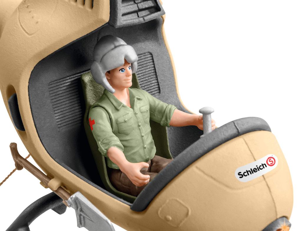 Schleich Wildlife Animal Rescue Helicopter Figure 42476